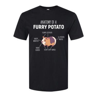 Anatomy Of A Furry Potato Guinea Pig Lover Gift TShirt Softstyle CVC T-Shirt