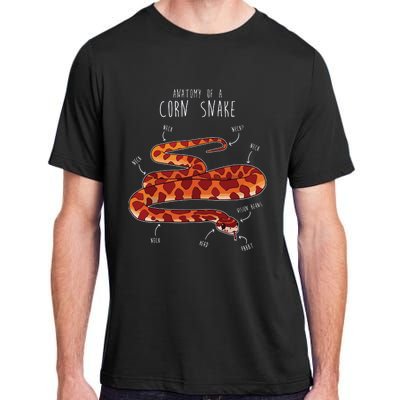 Anatomy Of A Corn Snake Funny Pet Reptile Snake Lover Adult ChromaSoft Performance T-Shirt