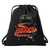 Anatomy Of A Corn Snake Funny Pet Reptile Snake Lover Drawstring Bag