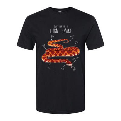 Anatomy Of A Corn Snake Funny Pet Reptile Snake Lover Softstyle CVC T-Shirt