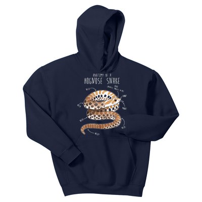 Anatomy Of A Hognose Snake Funny Pet Reptile Animal Lover Kids Hoodie