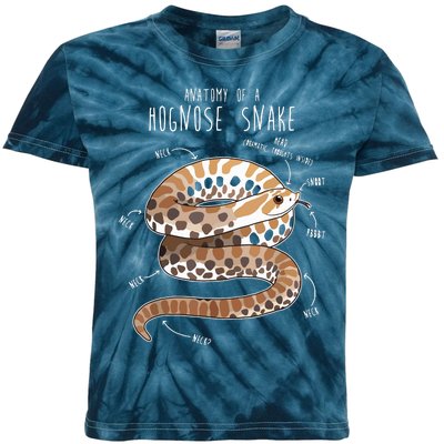 Anatomy Of A Hognose Snake Funny Pet Reptile Animal Lover Kids Tie-Dye T-Shirt