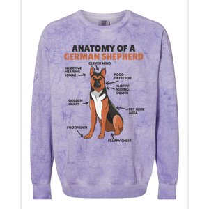 Anatomy Of A Ger Shepherd Cute Dogs Funny Dog Great Gift Colorblast Crewneck Sweatshirt