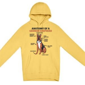 Anatomy Of A Ger Shepherd Cute Dogs Funny Dog Great Gift Premium Pullover Hoodie