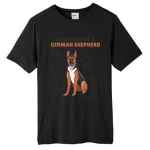 Anatomy Of A Ger Shepherd Cute Dogs Funny Dog Great Gift Tall Fusion ChromaSoft Performance T-Shirt