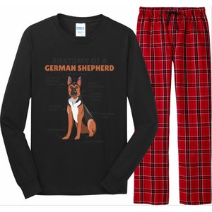 Anatomy Of A Ger Shepherd Cute Dogs Funny Dog Great Gift Long Sleeve Pajama Set