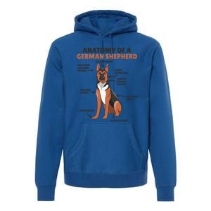 Anatomy Of A Ger Shepherd Cute Dogs Funny Dog Great Gift Premium Hoodie