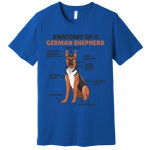 Anatomy Of A Ger Shepherd Cute Dogs Funny Dog Great Gift Premium T-Shirt