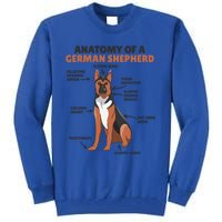 Anatomy Of A Ger Shepherd Cute Dogs Funny Dog Great Gift Tall Sweatshirt