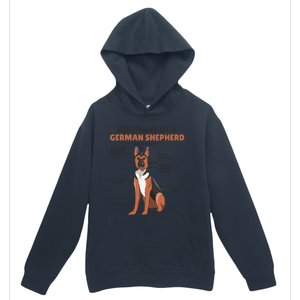 Anatomy Of A Ger Shepherd Cute Dogs Funny Dog Great Gift Urban Pullover Hoodie