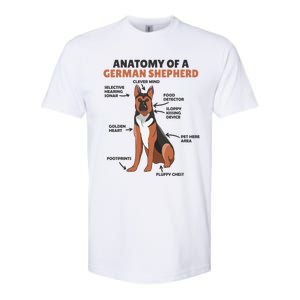 Anatomy Of A Ger Shepherd Cute Dogs Funny Dog Great Gift Softstyle CVC T-Shirt