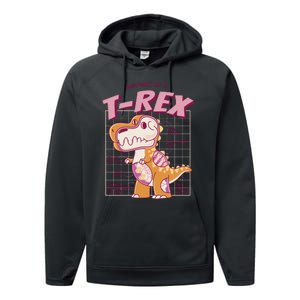 Anatomy Of A T Rex Performance Fleece Hoodie