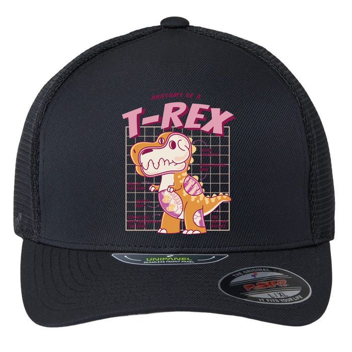 Anatomy Of A T Rex Flexfit Unipanel Trucker Cap