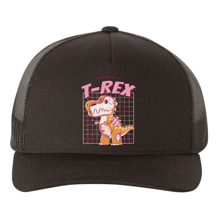 Anatomy Of A T Rex Yupoong Adult 5-Panel Trucker Hat