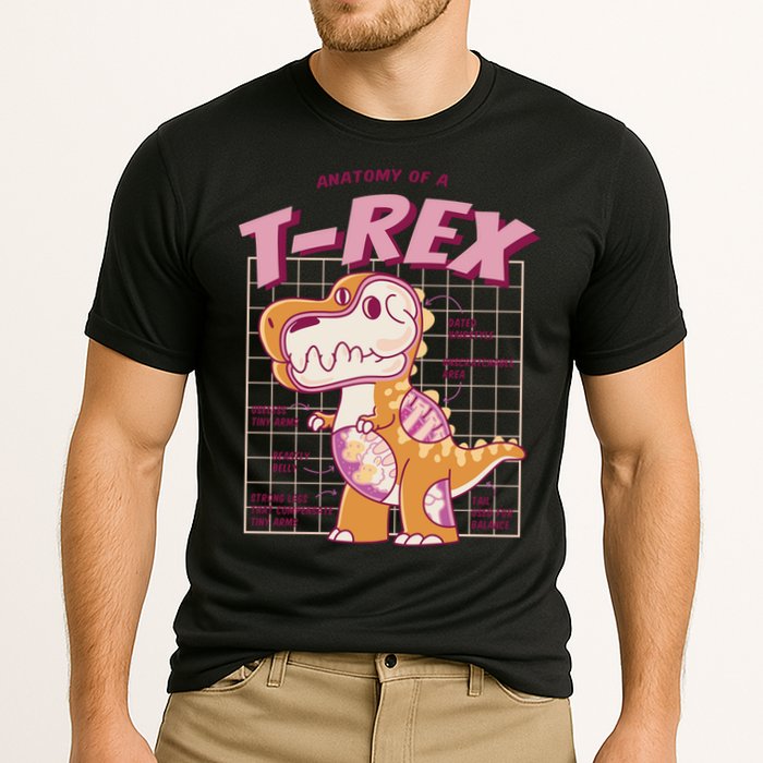 Anatomy Of A T Rex Cooling Performance Crew T-Shirt