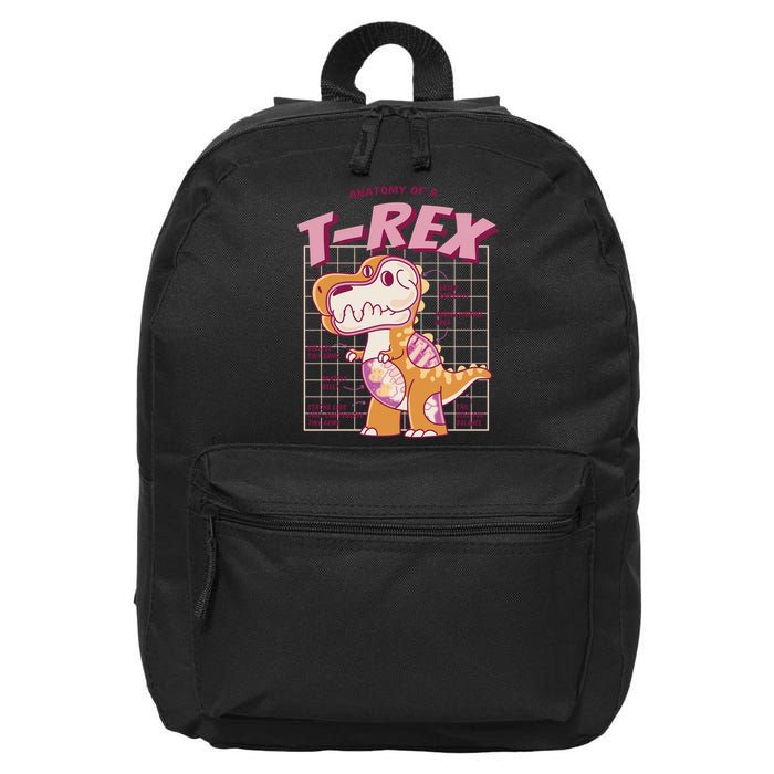 Anatomy Of A T Rex 16 in Basic Backpack