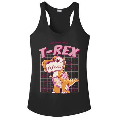 Anatomy Of A T Rex Ladies PosiCharge Competitor Racerback Tank