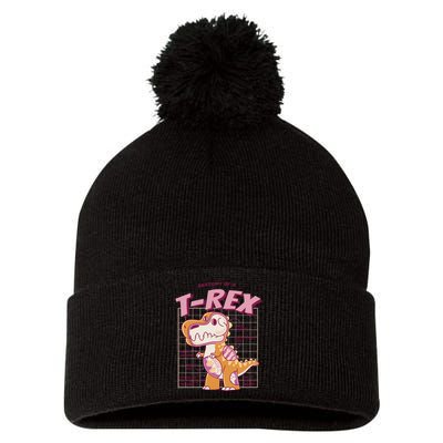 Anatomy Of A T Rex Pom Pom 12in Knit Beanie