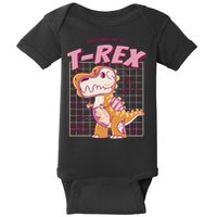 Anatomy Of A T Rex Baby Bodysuit