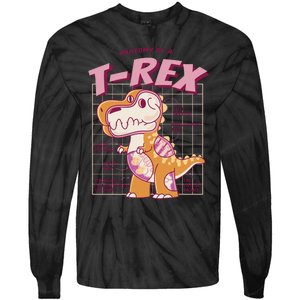 Anatomy Of A T Rex Tie-Dye Long Sleeve Shirt