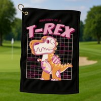 Anatomy Of A T Rex Golf Towel