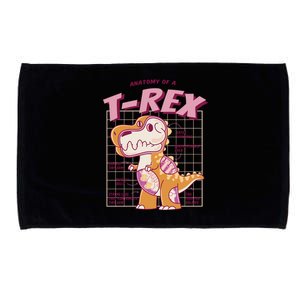 Anatomy Of A T Rex Microfiber Hand Towel