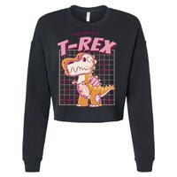 Anatomy Of A T Rex Cropped Pullover Crew
