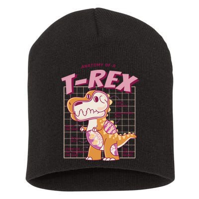 Anatomy Of A T Rex Short Acrylic Beanie