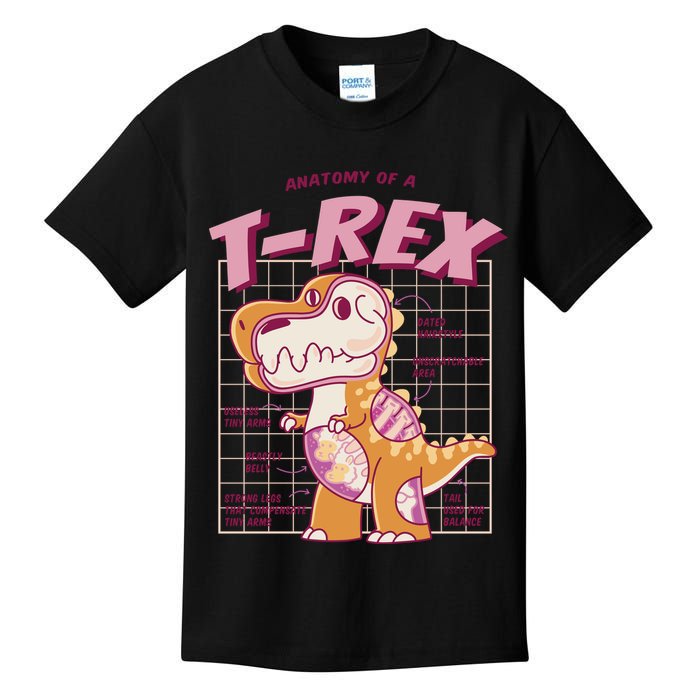 Anatomy Of A T Rex Kids T-Shirt