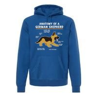 Anatomy Of A Ger Shepherd Dog Gift Premium Hoodie