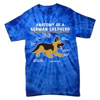 Anatomy Of A Ger Shepherd Dog Gift Tie-Dye T-Shirt