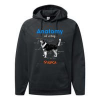 Anatomy Of A Dog Performance Fleece Hoodie