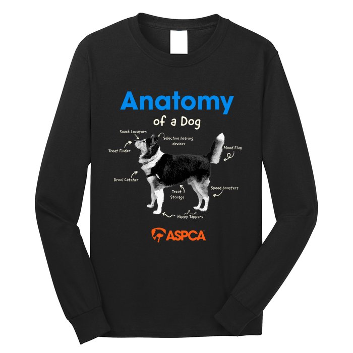 Anatomy Of A Dog Long Sleeve Shirt