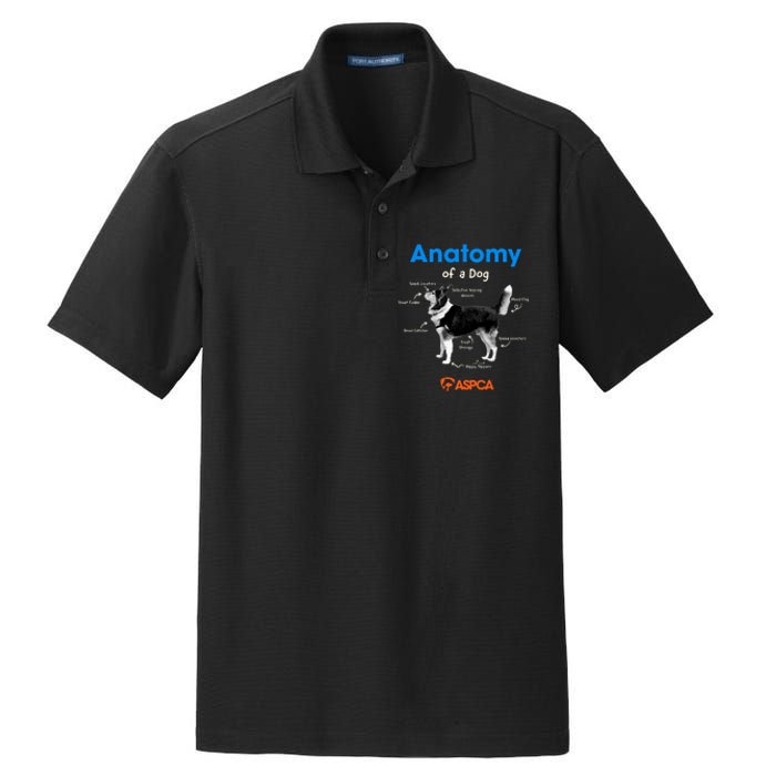 Anatomy Of A Dog Dry Zone Grid Polo