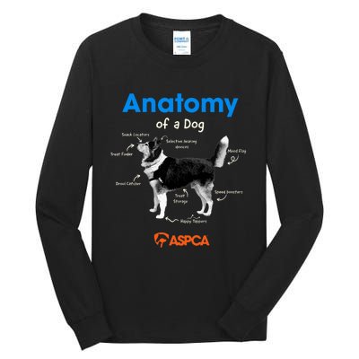 Anatomy Of A Dog Tall Long Sleeve T-Shirt