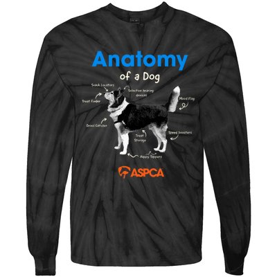 Anatomy Of A Dog Tie-Dye Long Sleeve Shirt