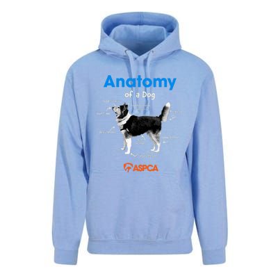 Anatomy Of A Dog Unisex Surf Hoodie