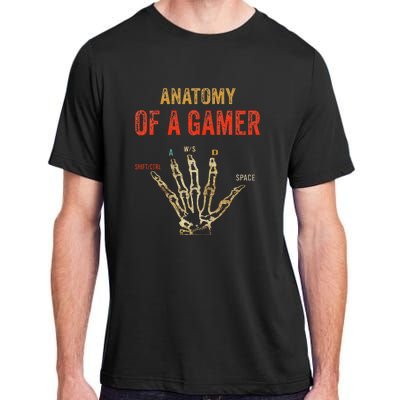 Anatomy Of A Gamer Gaming Gifts For Gamer Adult ChromaSoft Performance T-Shirt