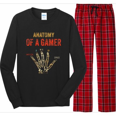 Anatomy Of A Gamer Gaming Gifts For Gamer Long Sleeve Pajama Set