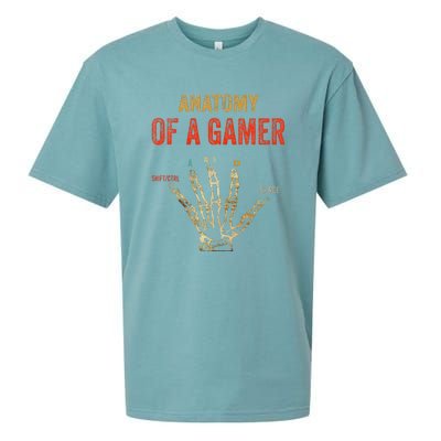 Anatomy Of A Gamer Gaming Gifts For Gamer Sueded Cloud Jersey T-Shirt