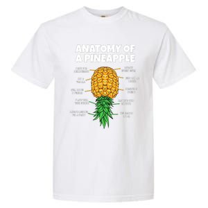 Anatomy Of A Pineapple Swinger Funny Upside Down Pineapple Great Garment-Dyed Heavyweight T-Shirt