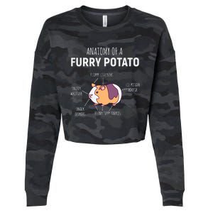 Anatomy Of A Furry Potato Guinea Pig Lover Gift Cropped Pullover Crew