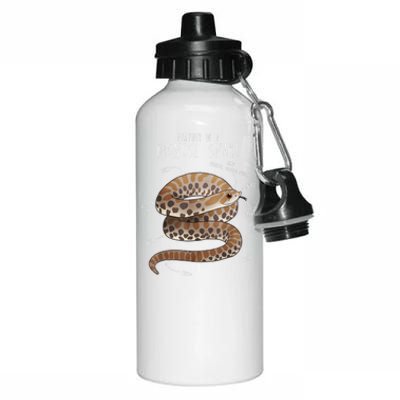 Anatomy Of A Hognose Snake Funny Pet Reptile Animal Lover Aluminum Water Bottle 