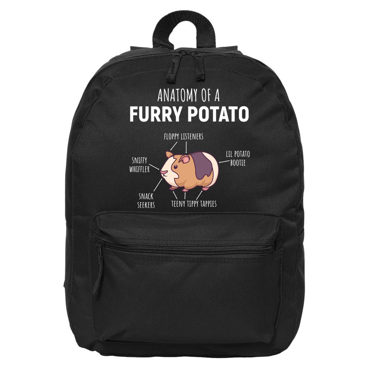 Anatomy Of A Furry Potato Funny Guinea Pig Lover Gift 16 in Basic Backpack
