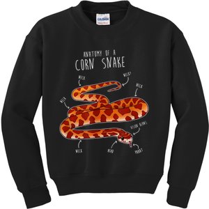 Anatomy Of A Corn Snake Kids Sweatshirt