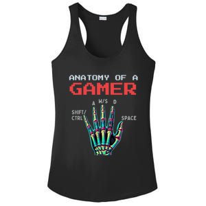 Anatomy Of A Gamer Gaming Gamer Video Games Gift Ladies PosiCharge Competitor Racerback Tank