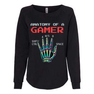 Anatomy Of A Gamer Gaming Gamer Video Games Gift Womens California Wash Sweatshirt