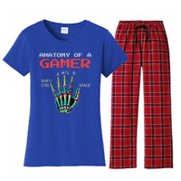 Anatomy Of A Gamer Gaming Gamer Video Games Gift Women's Flannel Pajama Set