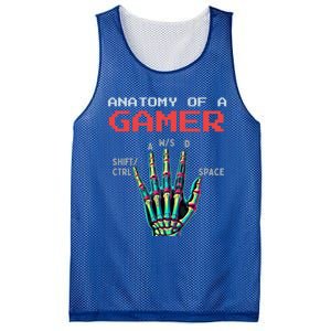 Anatomy Of A Gamer Gaming Gamer Video Games Gift Mesh Reversible Basketball Jersey Tank