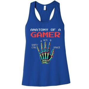 Anatomy Of A Gamer Gaming Gamer Video Games Gift Women's Racerback Tank